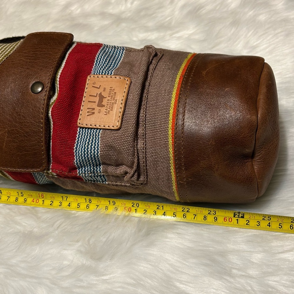 WILL Leather Goods Brown and Multicolor Blanket Tote/Carrier - Picture 11 of 16